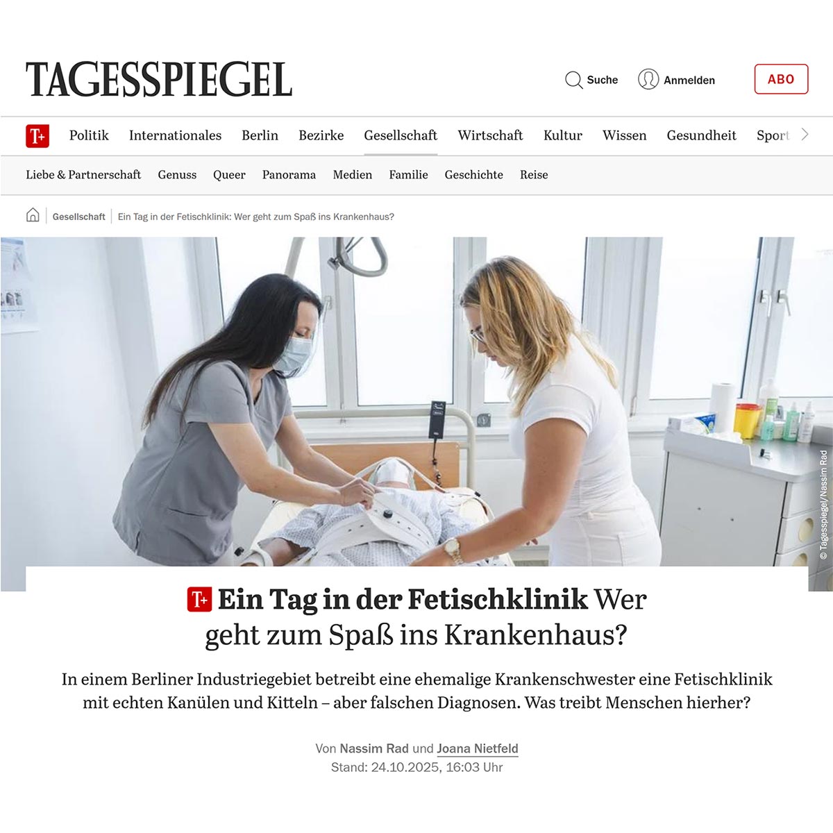Ein Tag in der Fetischklinik